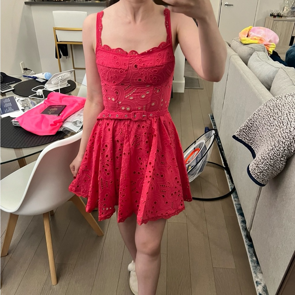 Charo Ruiz Ibiza Nina Short Dress in Fuchsia Fruition. Size XS.